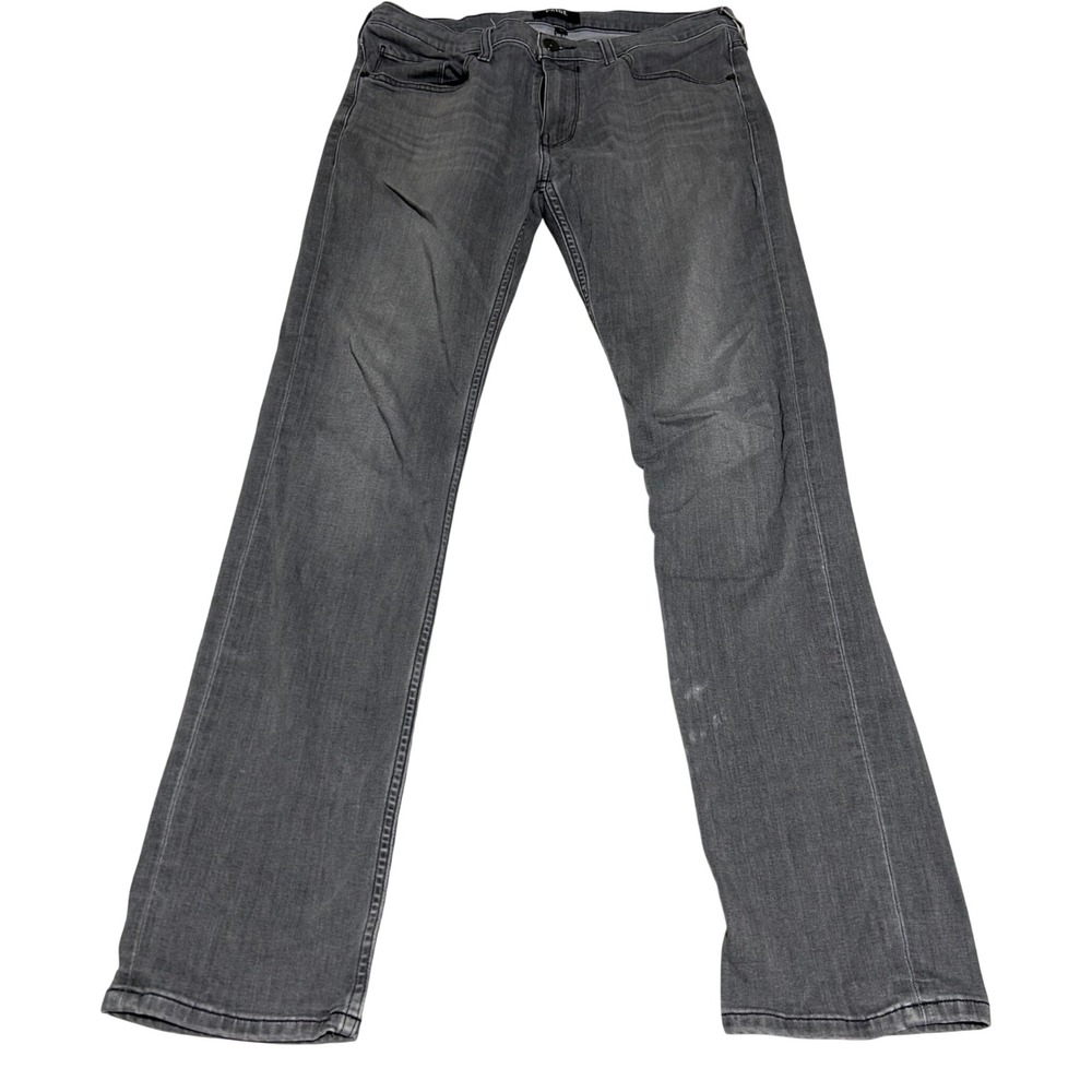 Paige Federal Jeans Mens 32 32 Gray Slim Straight Stretch Denim Pants